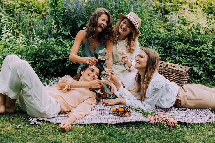 Girls enjoying party